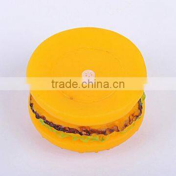 2017 New Products Hamburger Shape Vinyl Toy Squeaky Dog Toy Pet Toys for Dog photo-3