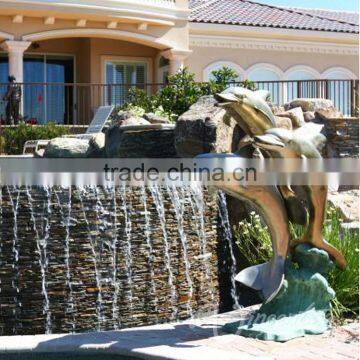 Outdoor Decoration Metal Craft Bronze Dolphin Statues for Swimming Pools photo-2