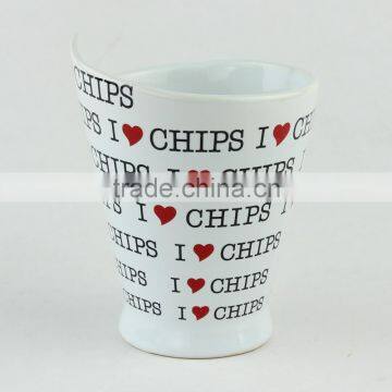 Eco-friendly Certification Ceramic Chip Cone Cup photo-3