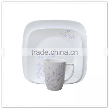 Diamond Printed Circular Elegant Round New Style Tableware in Melamine Food Material photo-4