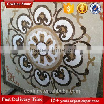 Elevator flower waterjet marble tiles design floor pattern