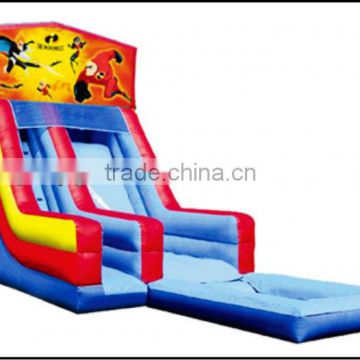 (HD-9606)NEW!PVC Slide with Pool cheap inflatable tree house water slide