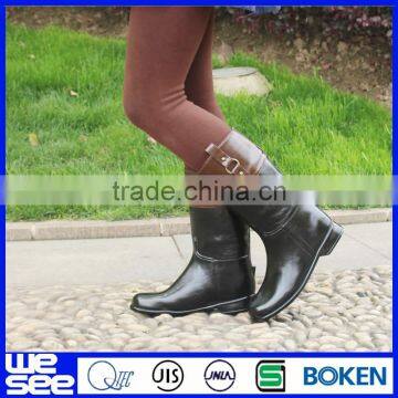 fashion half pvc rain boots with JIS Standard