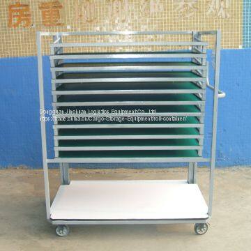 Foldable Nesting Wheel Logistics Cart Storage Wire Mesh Cage