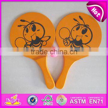 2015 Fashion Wooden Beach Racket Set for Kids,Children Wooden Beach Racket and Ball,Wooden Beach Play Racket With Ball W01A113 photo-3