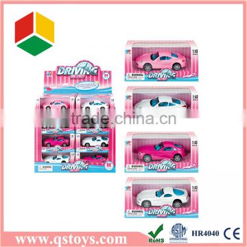 Cute car toy mental pull back toy car with EN71