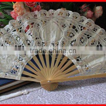 Handcrafted Lace Folding Bamboo Fan