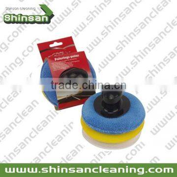2017 Hot selling Soft microfiber wax applicator/car wax sponge/car waxing kit