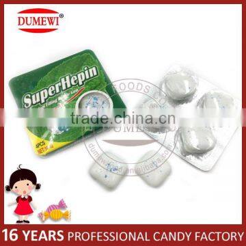 Mint Flavor Jam Filling Crispy Energy Chewing Gum Pillows photo-4