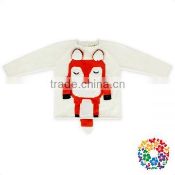 Lovely Fox Print Baby Sweater Knitted Pattern Long Sleeve Sweaters Baby Winter Pullover Sweater photo-6