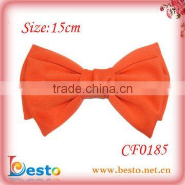 CF0185 New style beautiful fabric large wholesale hair bows for christmas