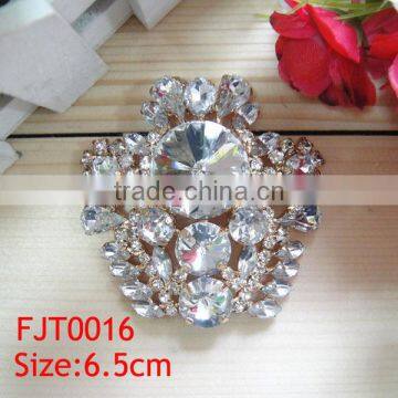 FJT 0016 Chinese factory rhinestone metal shoes buckles for women shoes