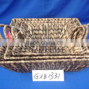 High quality fruit food basket made of water hyacinth 2013 style