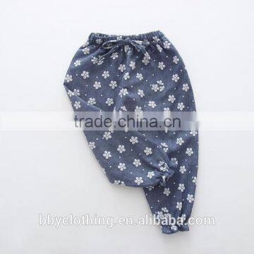 Wholesale Summer Sweatpant Children Weared in Air Condition Room Plum Blossom Printer Icing Pants photo-4