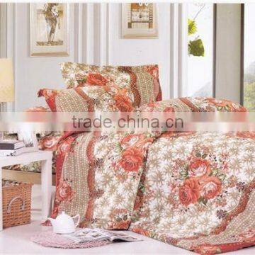 100%polyester digital printed tree design diamond velvet bedding set