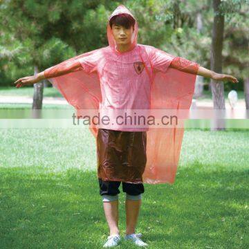 PE Raincoat Poncho with different Colors