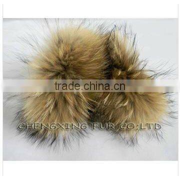 Cuff-2 Lady Fashion Genuine Raccoon Fur Cuff Bracelet photo-5