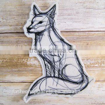 Custom High Quality Embroidered Cat Demon, Fox Demonpatch for Clothes Embroidery Patch Made in China Choose Size/color photo-6