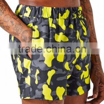 2017MGOO Fitness Camo Swim Trunks 100% Polyester Custom Pattern Printing Skinny Swim Shorts With Mesh Brief Inside photo-4