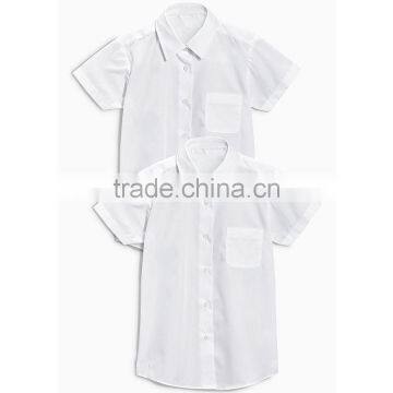 Chinese Factory Wholesale Apparel Primary School Uniform Design White Shirts photo-2