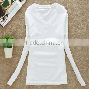 New Fashion Long Sleeve T-shirt for Women Made in China Wholesale photo-3