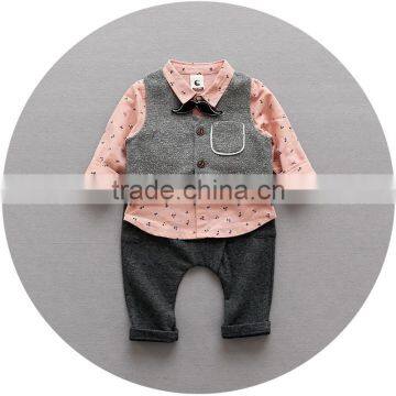 S17746A New Arrivals Autumn Kids Clothing Sets 3 Pieces Boys Clothing Sets photo-5