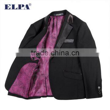ELPA Latest Design Handsome Black Kids Suits Three Pieces Boys School Uniform Suits photo-5