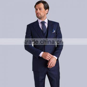 Bospoke Slim Fit Blue Latest Design Coat Pant Men Suit photo-2