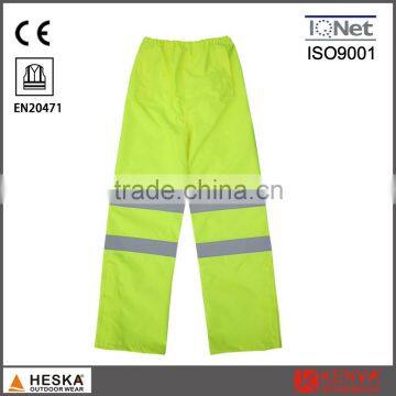 High visibility reflective tape mens hi viz pants with EN20471