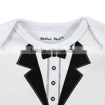 OEM Logo 100% Cotton White Baby Boy Rompers Baby Long Sleeve Jumpsuit Bodysuit Newborn Sleep Gown photo-5