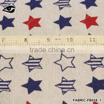 160cm Find Star Printed Canvas Vintage Canvas Textile Linen&Cotton Fabric ZAKKA for Curtain Sofa Cushion DIY photo-2