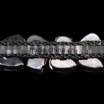 DIY Craft Colorful Rhinestones Trimming Banding Chain Sewing Metal Chain Lace photo-3