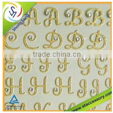 new product wholesale glitter rhinestone sticker rhinestone wall sticker