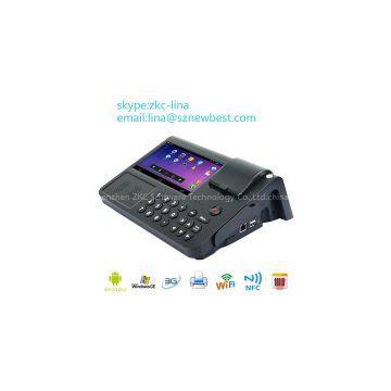 7 inch Android POS System,POS Terminal with Thermal Printer, nfc pos terminal