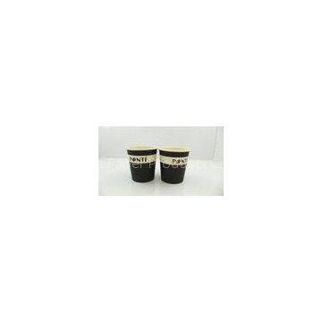 Black And White Recycled Disposable Foam Cup , Personalized Disposable Coffee Cups