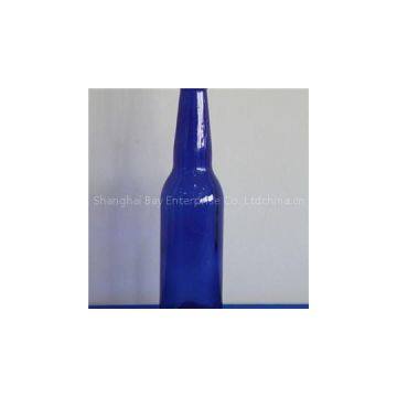 Blue Beer Glass Bottle