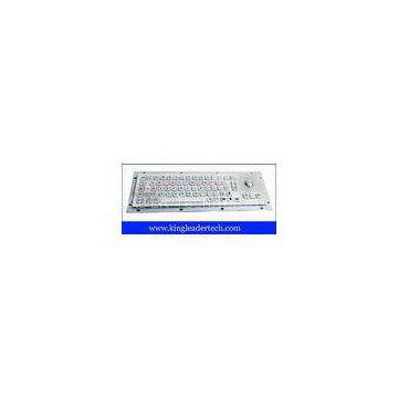 PS2 inter small dimension stainless steel industrial kiosk keyboard with optical trackball
