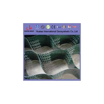 Plastic geocell for road construction