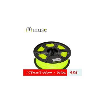 Yellow ABS 3D Printing Filament 1.75mm 3mm
