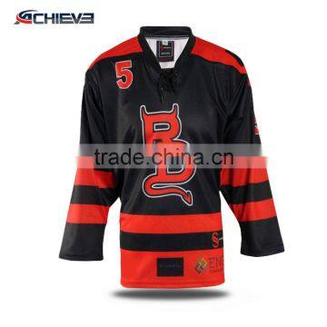 2017 cheap wholesale sublimation reversible hockey shirt,custom sublimated camo ice hockey jersey