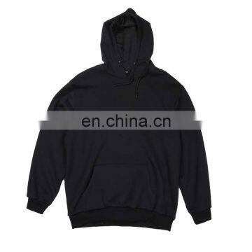 Wholesale bulk plain black hoodie,blank pullover hoodie,no zipper hoodie jacket