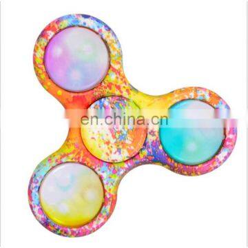 2017 Hot Fingertips Camouflage Triangle Gyro Decompression Fingertips Gyro With LED Lights photo-2