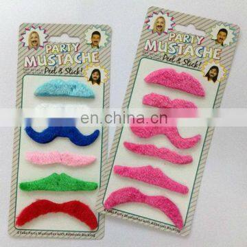 MUS-0551 Color party fake mustache Pink party mustache