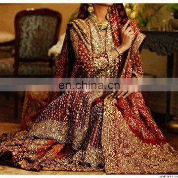 Pakistani Bridal Wedding Lehenga Jacket 2017