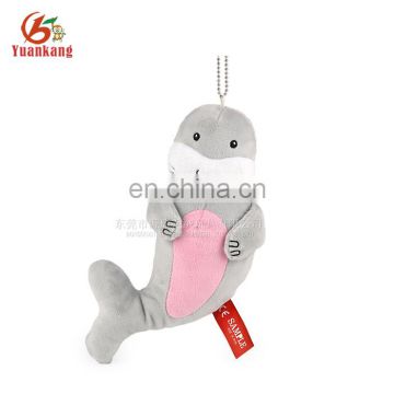 Custom 10cm Mini Plush Dolphin Toy Keychain