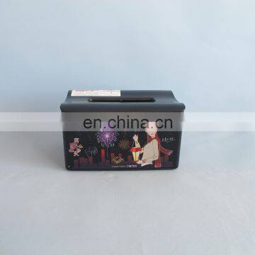 2014 square Japanese style plastic tissue box