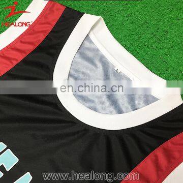 2017 Healong Sportswear Customized Team Wholesale Best Sublimation Basketball Jersey Custom Logo Design Latest Basketball Jerse photo-3