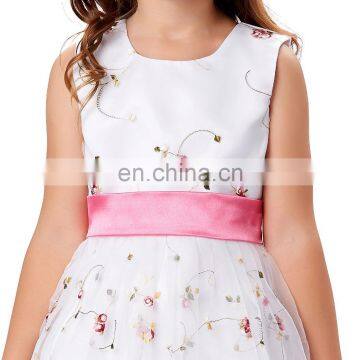 Grace Karin Cute Sleeveless White Lace Girl Party Wear Western Dress CL007553-1 photo-4