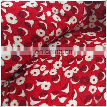 sandwash rayon challis satin printed fabric with good hand feel