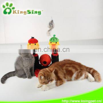 2015 New Style Double Upright Ball Cat Scratching